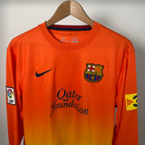🟠🔵 FC Barcelona 2012/13 Auswärtstrikot LS – Messi #10 – Größe M