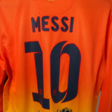 🟠🔵 FC Barcelona 2012/13 Auswärtstrikot LS – Messi #10 – Größe M