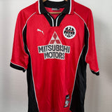 DEFEKT! Eintracht Frankfurt 1998/99 Heimtrikot – Mitsubishi Motors – Größe L