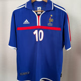 🔵⚪ Frankreich 2000 Heimtrikot – Zidane #10 – Größe M
