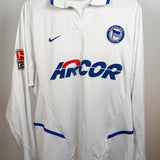 Hertha BSC 2002/03 Auswärtstrikot – Schröder #22 (XL) Langarm – vermutlich Matchworn