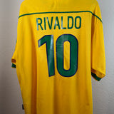 Brasilien 1998 Heimtrikot – Nike (XXL) – Rivaldo #10