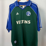 DEFEKT! FC Schalke 04 1999–2001 Auswärtstrikot – Adidas – Veltins (XXL)