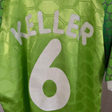 🟢⚪ VfL Wolfsburg 1997/98 Heimtrikot – Keller #6 – Player Issue