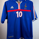 Frankreich F.F.F. 2000 Heimtrikot – Zidane #10 (L) France