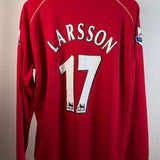 Manchester United 2006/07 Heimtrikot Langarm – Nike (L) – Larsson #17