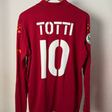 AS Roma 2003/04 Heimtrikot – Totti #10 – Langarm – Kappa (XXL / fällt wie XL aus)