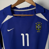 Brasilien 2002 Auswärtstrikot – Ronaldinho – Größe M