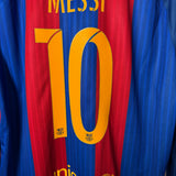 Langarm! FC Barcelona 2016 Heimtrikot – Messi – Nike XL