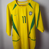 Brasilien 2002 Heimtrikot – Ronaldinho #11 – Nike (XXL)