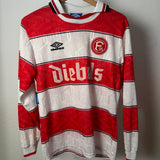 Fortuna Düsseldorf 1995/96 Heimtrikot Langarm – Diebels – Umbro (Kindergröße / Erwachsen S)