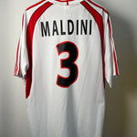 AC Milan 1998/99 Auswärtstrikot Maldini #3 XL Rückseite
