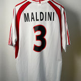 AC Milan 1998/99 Auswärtstrikot Maldini #3 XL Rückseite