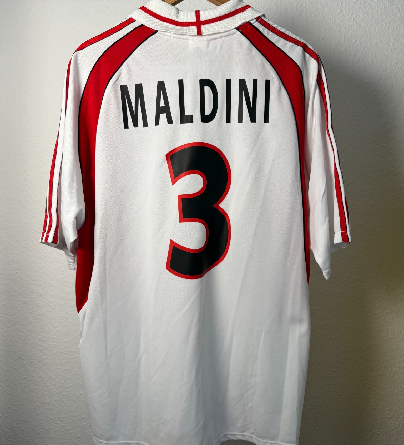 AC Milan 1998/99 Auswärtstrikot Maldini #3 XL Rückseite
