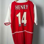 Arsenal 2002–04 Heimtrikot Henry #14 Größe L Rückseite