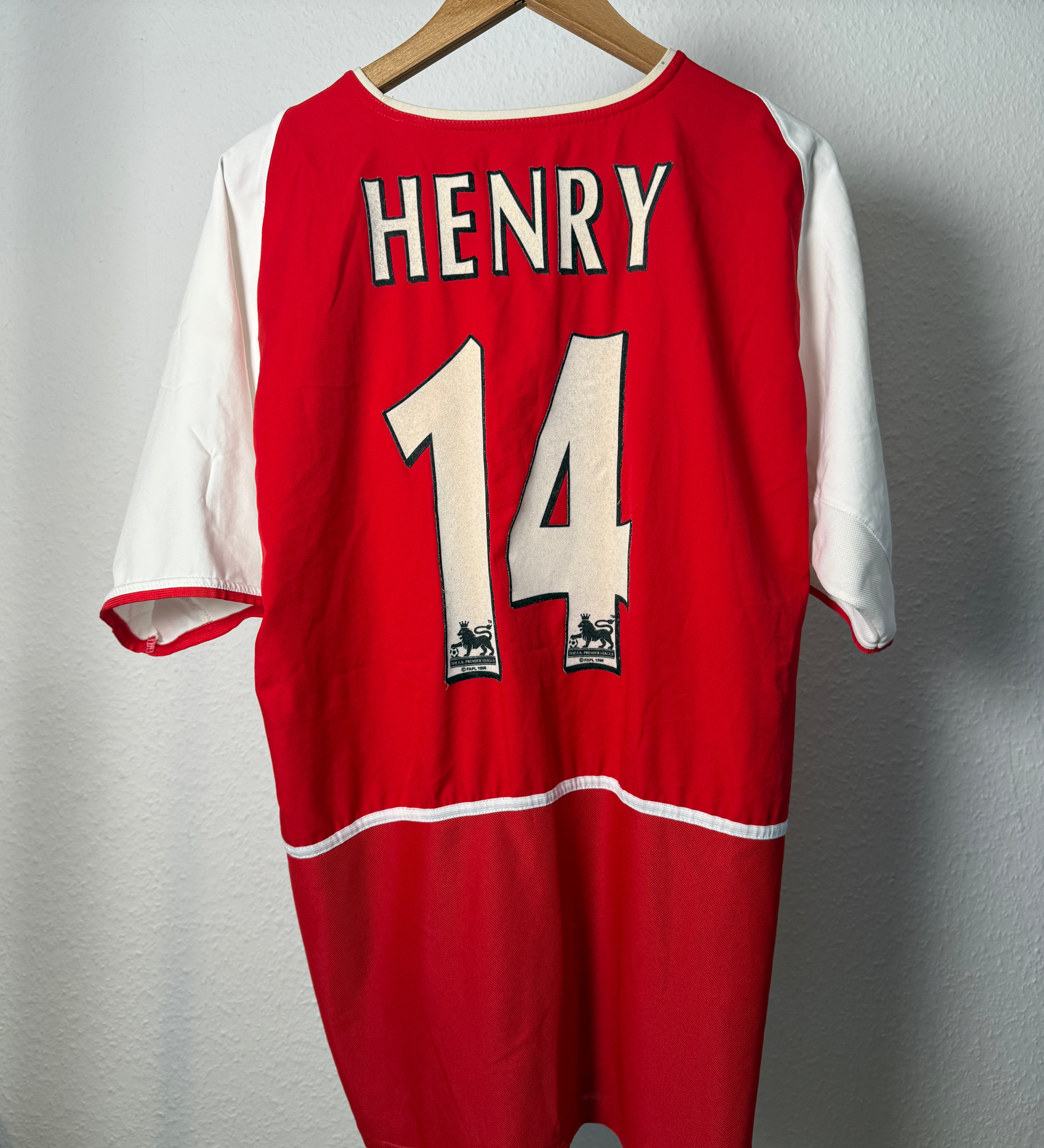 Arsenal 2002–04 Heimtrikot Henry #14 Größe L Rückseite
