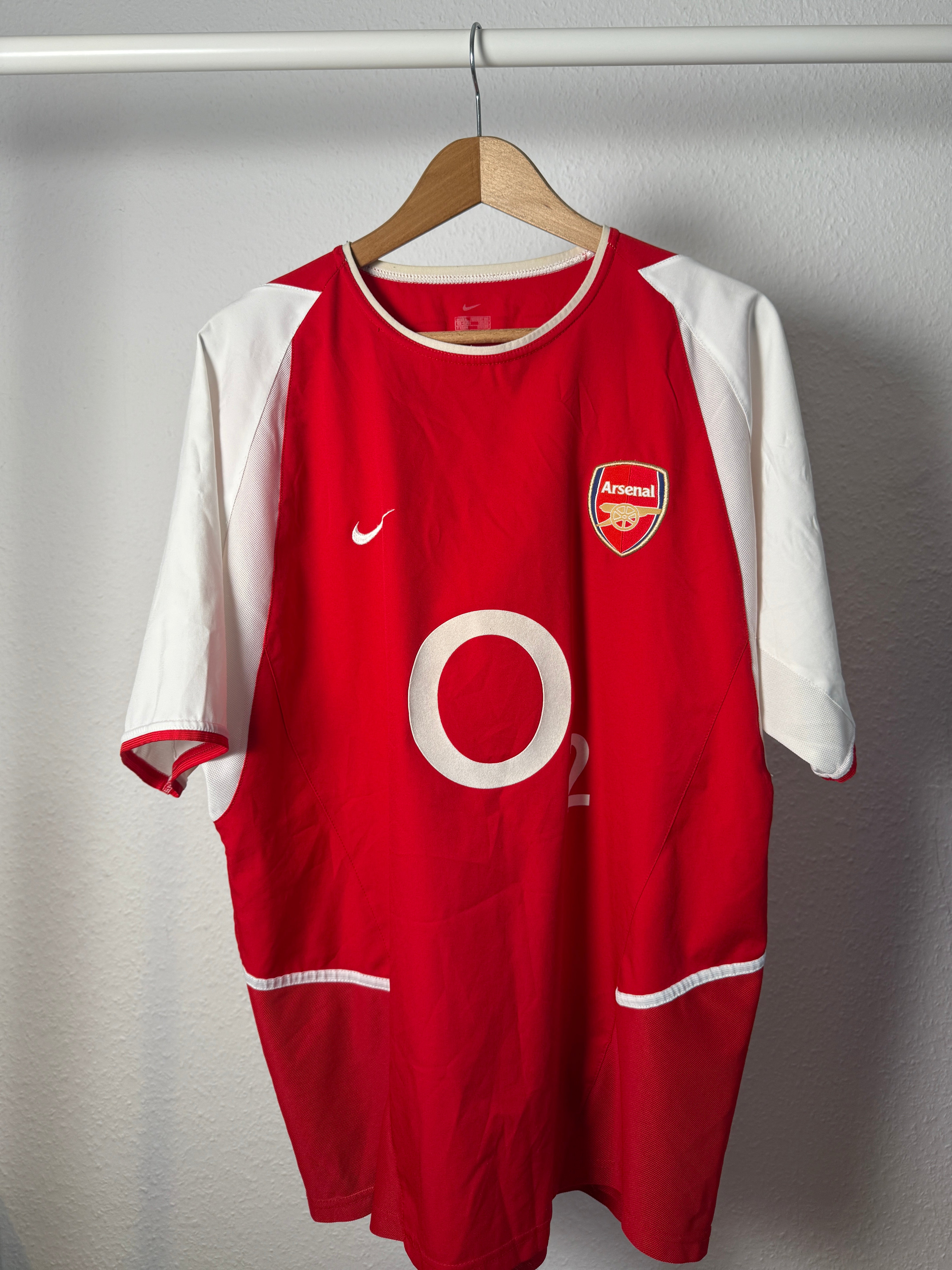 Arsenal 2002–04 Heimtrikot Henry #14 Größe L Vorderseite
