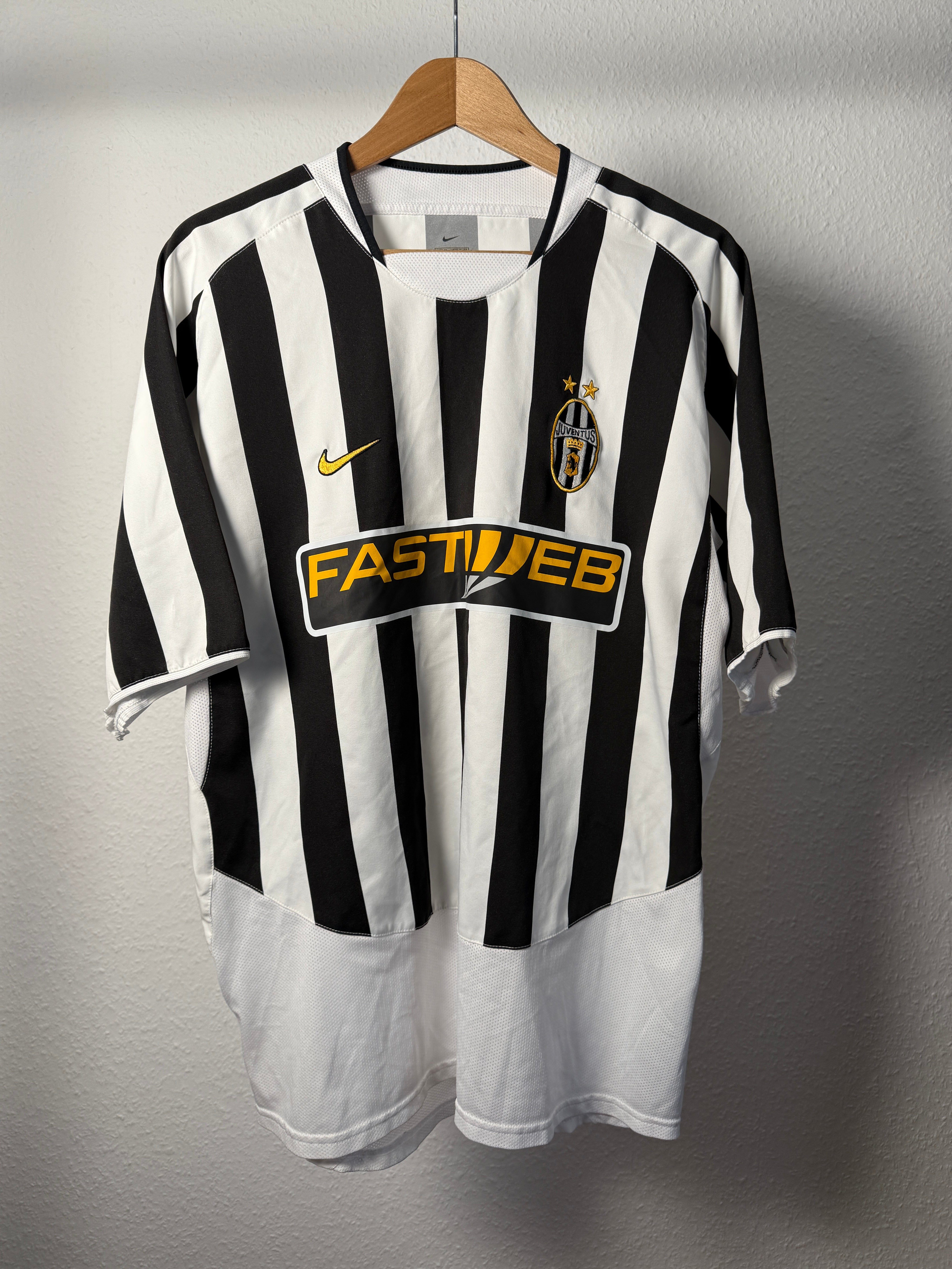 Juventus 2003/04 Heimtrikot Pavel Nedvěd 11 Nike Größe XL – Vorderseite