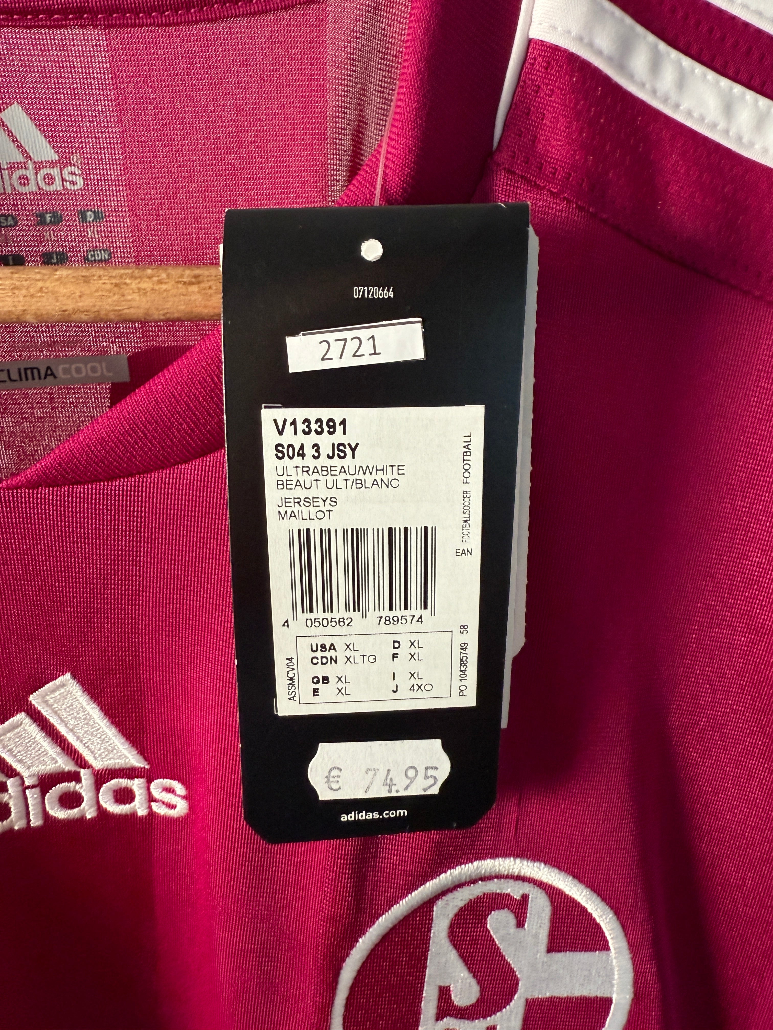 FC Schalke 04 Third-Trikot 2011/12 – originale Vereins- und adidas-Etiketten